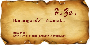 Harangozó Zsanett névjegykártya